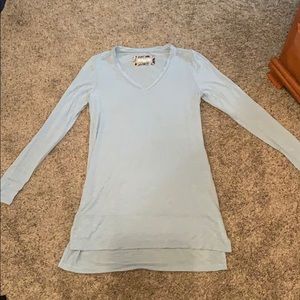 Pure + good baby blue long sleeve.